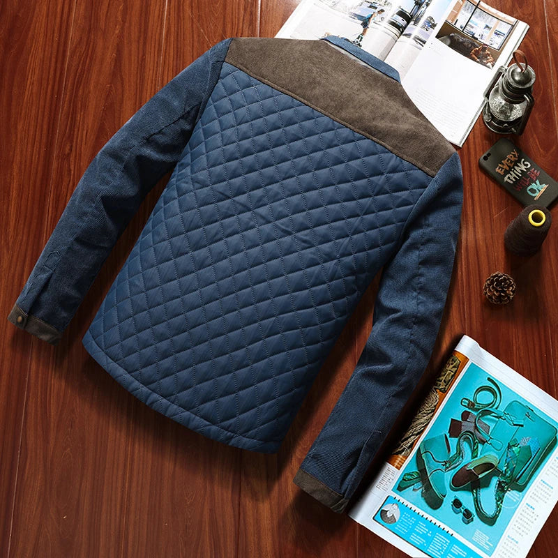 Jaqueta Navy Quilted Masculina